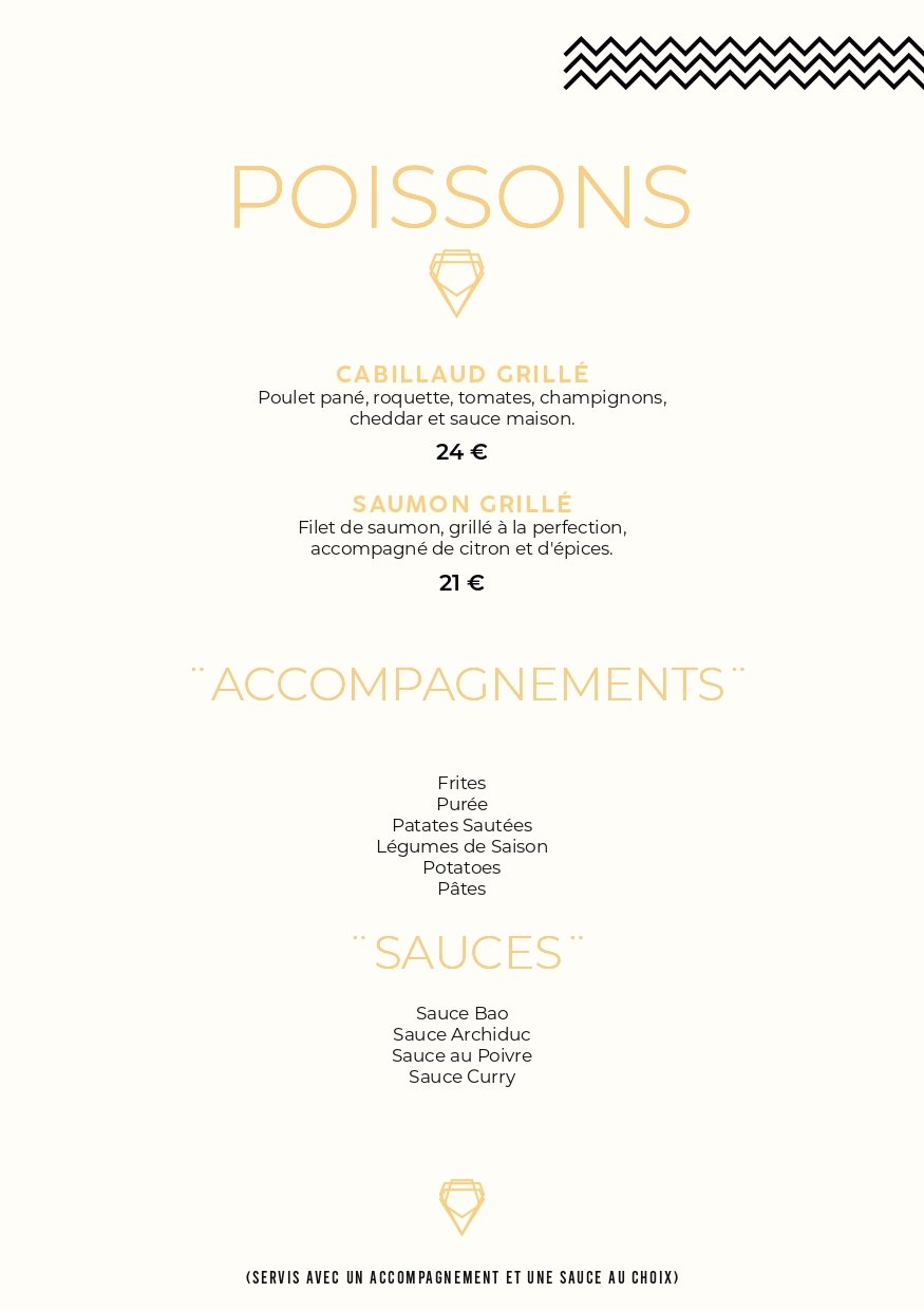 Menu Page 1